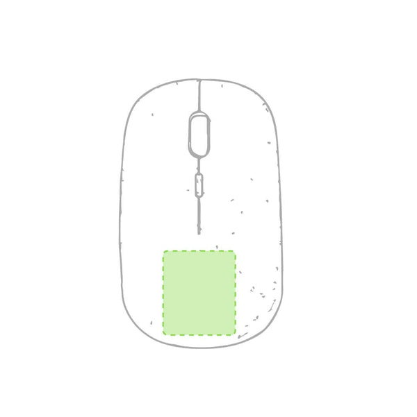 Mouse Estiky beige - personalizzabile con logo