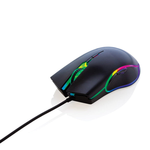 Mouse gaming RGB nero - personalizzabile con logo