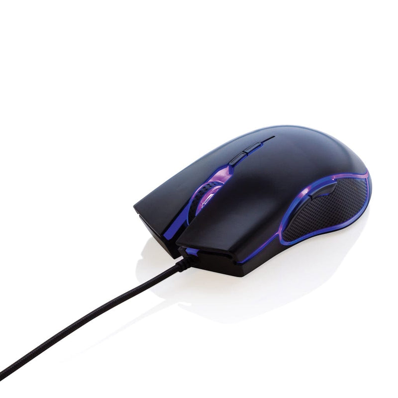 Mouse gaming RGB nero - personalizzabile con logo