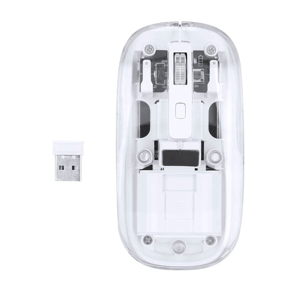 Mouse Mirabek bianco - personalizzabile con logo