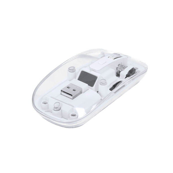 Mouse Mirabek bianco - personalizzabile con logo
