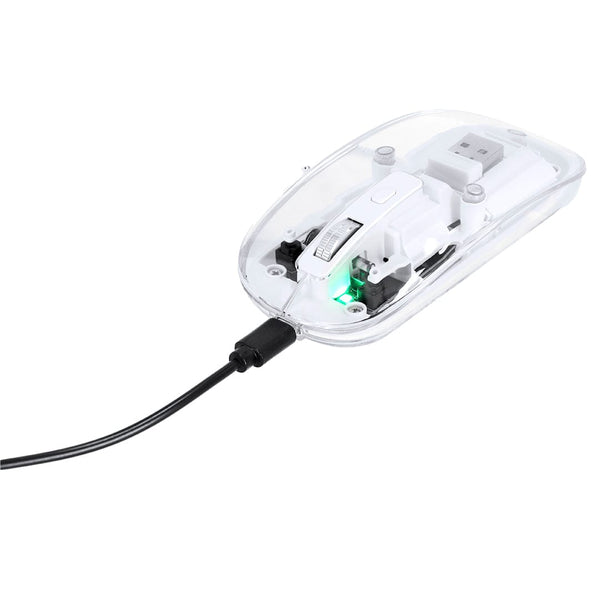 Mouse Mirabek bianco - personalizzabile con logo