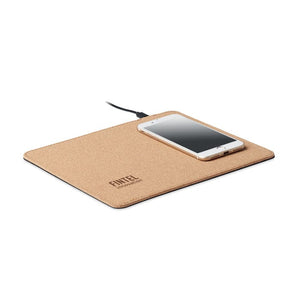 Mouse pad in sughero beige - personalizzabile con logo