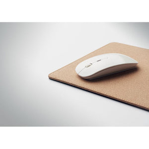 Mouse pad in sughero beige - personalizzabile con logo