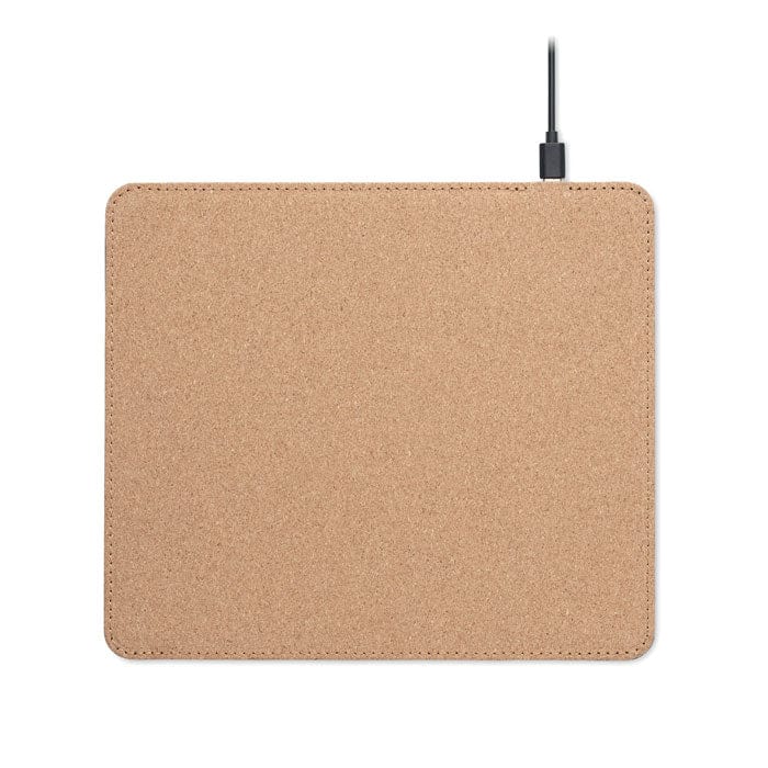 Mouse pad in sughero beige - personalizzabile con logo