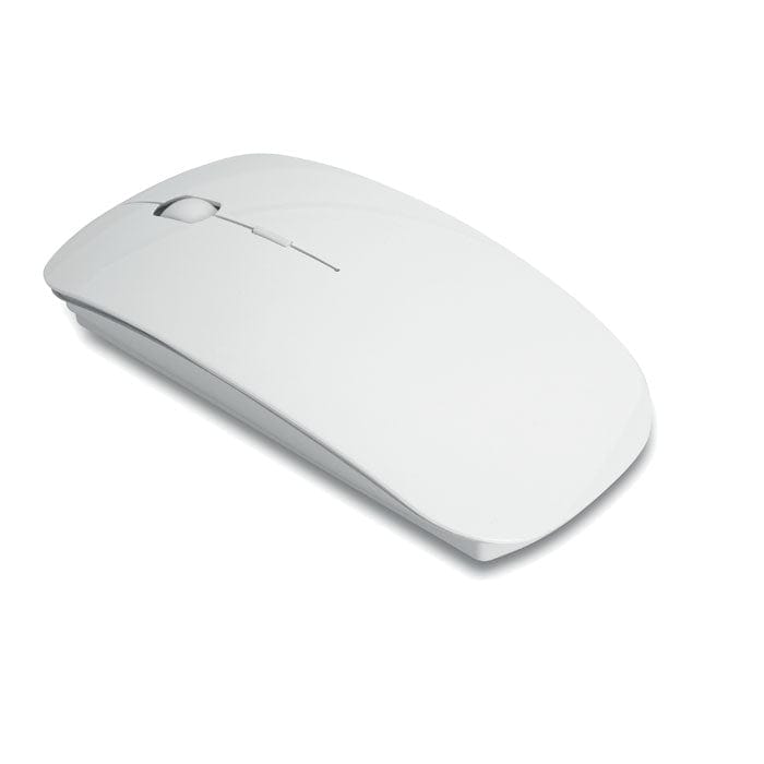 Mouse senza fili bianco - personalizzabile con logo