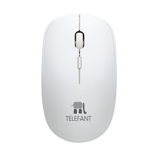 Mouse wireless animicrobico bianco - personalizzabile con logo