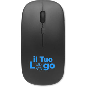 Mouse wireless ricaricabile - personalizzabile con logo