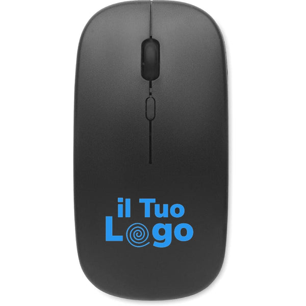Mouse wireless ricaricabile - personalizzabile con logo