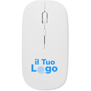 Mouse wireless ricaricabile - personalizzabile con logo