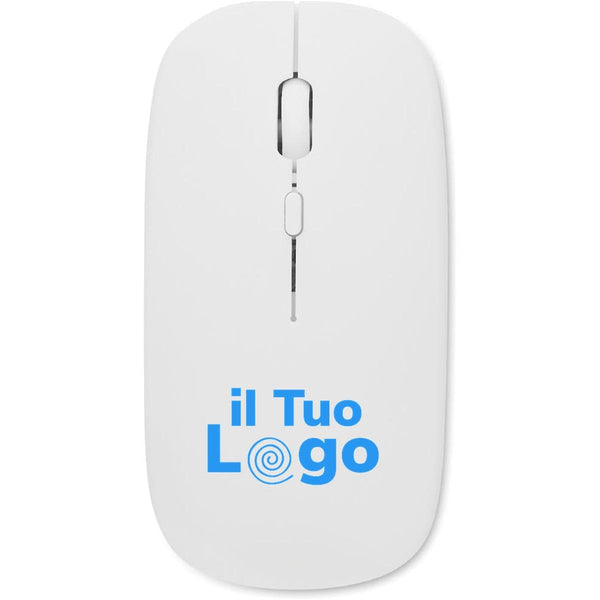 Mouse wireless ricaricabile - personalizzabile con logo