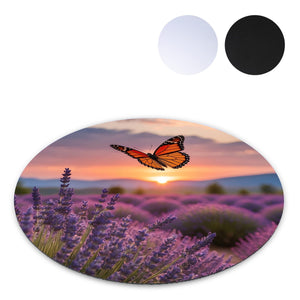 Mousepad rotondo con stampa in sublimazione 20 cm Bianco - personalizzabile con logo