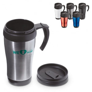 Mug da viaggio metal 350ml - personalizzabile con logo