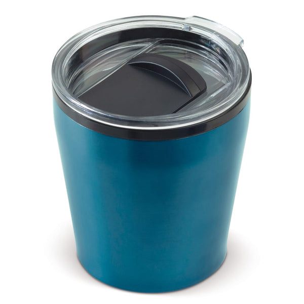 Mug da viaggio per caffè 180ml azzurro - personalizzabile con logo
