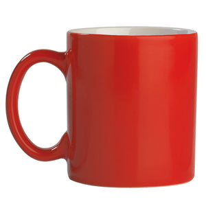 Mug Oslo rosso brillante 300ml Rosso - personalizzabile con logo