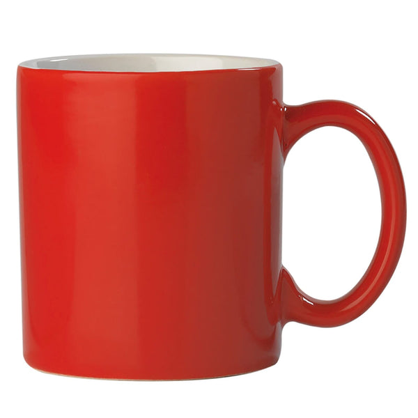 Mug Oslo rosso brillante 300ml Rosso - personalizzabile con logo