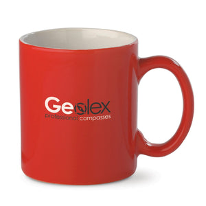Mug Oslo rosso brillante 300ml Rosso - personalizzabile con logo