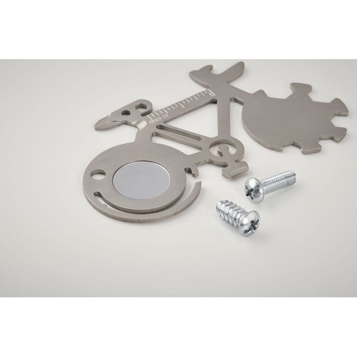 Multi-tool in acciaio inox color argento - personalizzabile con logo
