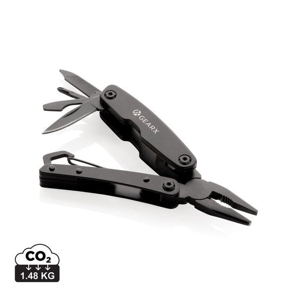 Multiattrezzo mini Gear X nero - personalizzabile con logo