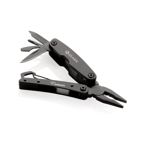Multiattrezzo mini Gear X nero - personalizzabile con logo