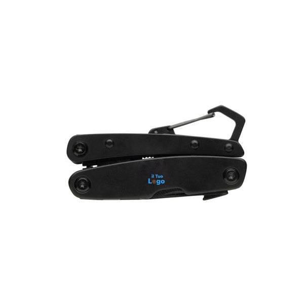Multiattrezzo mini Gear X nero - personalizzabile con logo