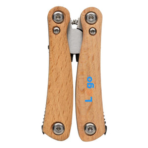 Multiattrezzo mini in legno marrone - personalizzabile con logo