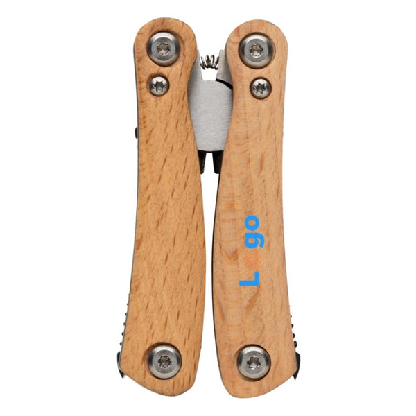 Multiattrezzo mini in legno marrone - personalizzabile con logo