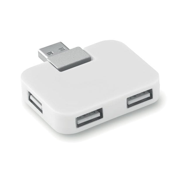 Multipresa USB bianco - personalizzabile con logo