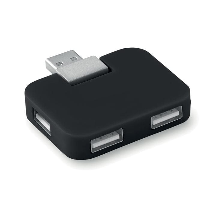 Multipresa USB Nero - personalizzabile con logo