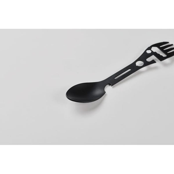 Multiutensile in acciaio inox Nero - personalizzabile con logo