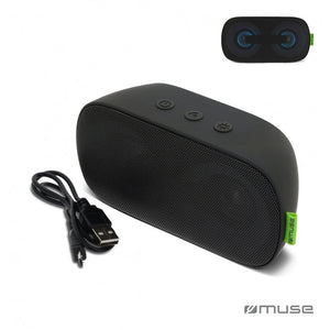 Muse 6W Bluetooth Speaker With Ambiance Light Nero - personalizzabile con logo