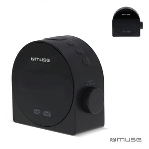 Muse DAB/DAB+ FM Dual Alarm Clock Radio Grigio - personalizzabile con logo