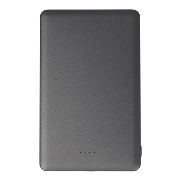 Nexus Wireless Powerbank compatibile con MagSafe R-ABS 5000 mAh Nero / grigio scuro - personalizzabile con logo