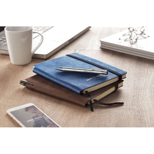 Notebook a righe in PU (A5) - personalizzabile con logo