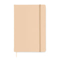 Notebook A5 a righe Beige - personalizzabile con logo