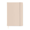 Notebook A5 a righe Bianco sporco - personalizzabile con logo