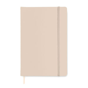 Notebook A5 a righe Bianco sporco - personalizzabile con logo