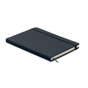 Notebook A5 a righe blu navy - personalizzabile con logo