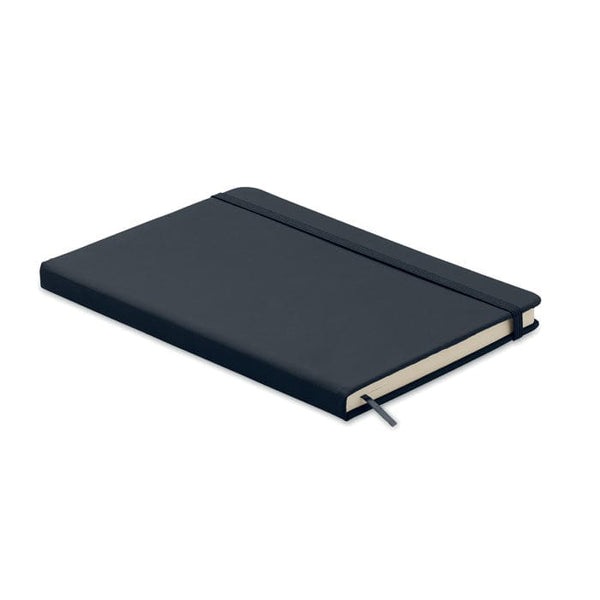Notebook A5 a righe blu navy - personalizzabile con logo