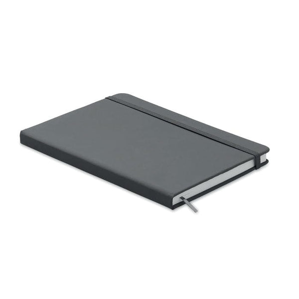 Notebook A5 a righe grigio - personalizzabile con logo