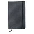 Notebook A5 a righe Nero - personalizzabile con logo
