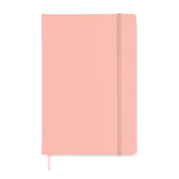 Notebook A5 a righe Rosa - personalizzabile con logo