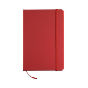 Notebook A5 a righe rosso - personalizzabile con logo