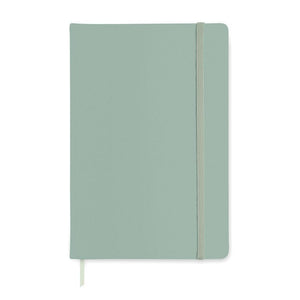 Notebook A5 a righe Verde calce - personalizzabile con logo