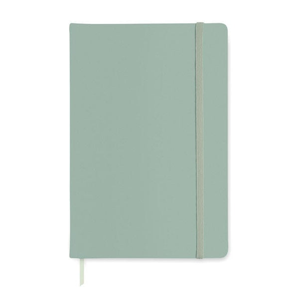 Notebook A5 a righe Verde calce - personalizzabile con logo