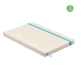 Notebook A5 cartone Recycled Milk azzurro - personalizzabile con logo
