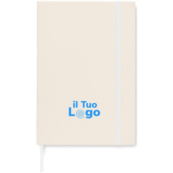 Notebook A5 cartone Recycled Milk - personalizzabile con logo