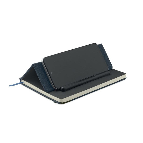 Notebook A5 con porta telefono - personalizzabile con logo