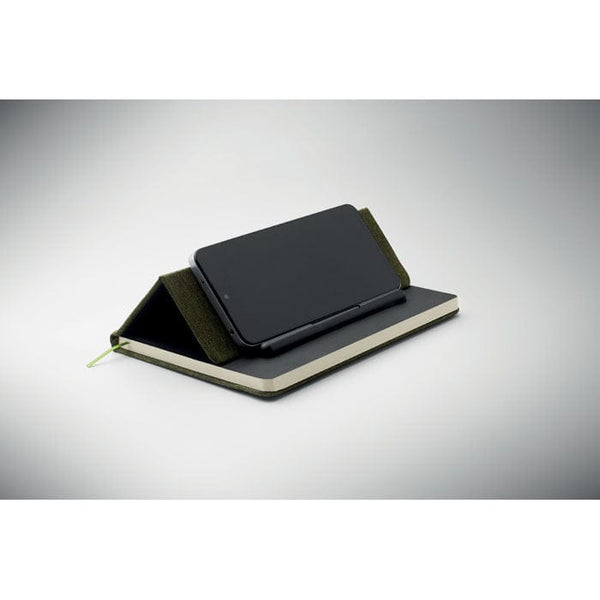 Notebook A5 con porta telefono - personalizzabile con logo