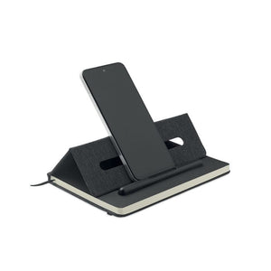 Notebook A5 con porta telefono - personalizzabile con logo